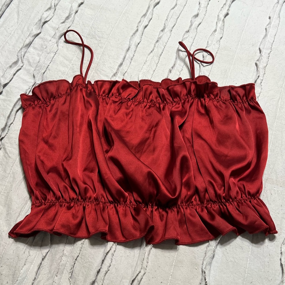 red crop top